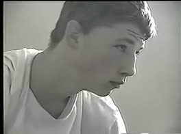 young damian taking his morning piss